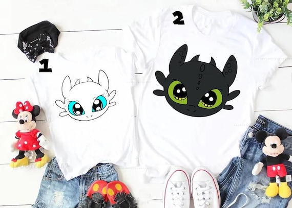 Disney How to Train Your Dragon Face Shirt,Disney Family Trip Shirt,Disney Night Fury Light Fury Astrid Hiccup Tee,Disney Matching Shirt