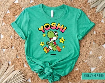 Camiseta de Super Mario Yoshi: Camiseta de acuarela de Nintendo