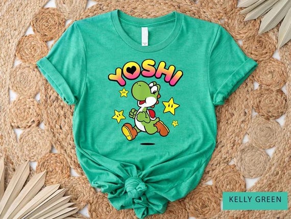 Super Mario Yoshi Shirt, Super Yoshi Shirt, Yoshi Shirt, Halloween Yoshi Shirt, Super Mario Shirt, Nintendo World Shirt,Yoshi Watercolor Tee
