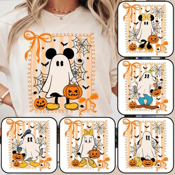Disney Halloween All Characters Shirts, Mickey And Friends Halloween Shirt, Halloween Party Shirt, Disney Family Halloween Shirts