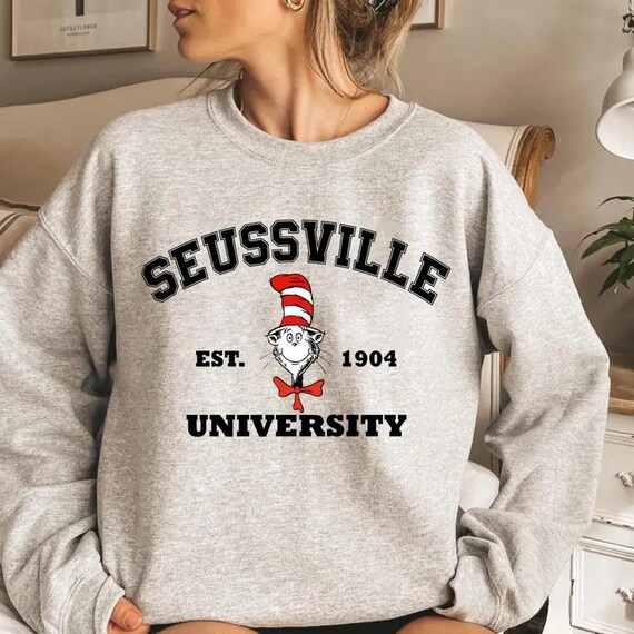 Dr Seussville University Shirt,Read Across America T-shirt,Reading Day Shirt,Reading Friends Tee,at In The Hat,Animal Book Characters Shirt