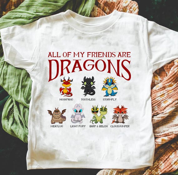 Disney How to Train Your Dragon Shirt , All Of My Friends Are Dragon Shirt,Disney Family Trip Shirt ,Disney Matching Shirt, Disneyland Shirt
