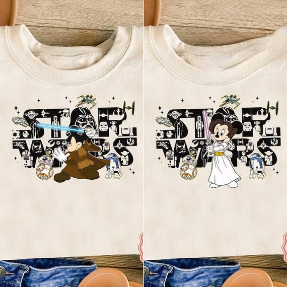 Mickey And Minnie Death Star Shirt, Star Wars Shirt, Disney World Shirt, Star Wars Gift, Star Wars Disney Couple Shirt