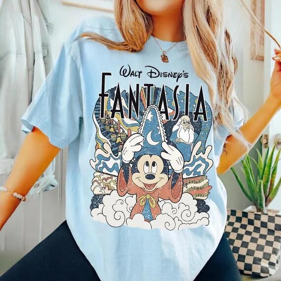 Disney Fantasia Sorcerer Shirt, Mickey Mouse Magic Wizard Retro Shirt, Magic Kingdom Shirt, Disney Trip Shirt, Family Shirt,Mickey Mouse Tee