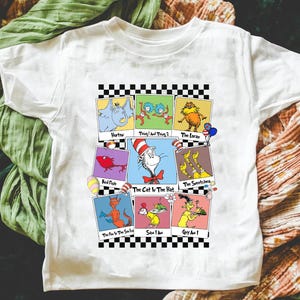 Dr. Seuss Character Photo Shirt: Reading Day T-Shirt