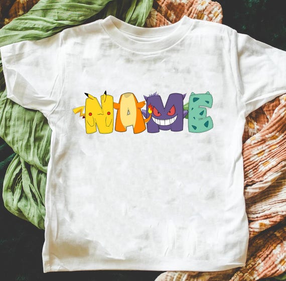 Poke Mon Custom Name Shirt, Pika Pika Shirt, Pkm Shirt, Custom Birthday Boy Shirt,Poke Mon Birthday Shirt, Pkm Custome Family Birthday Shirt