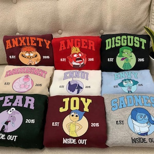 Inside Out 2 Shirt, Inside Out Characters Shirts, Inside Out Group Matching, Disneyland Trip Shirt, Inside Out Family Party Shirt