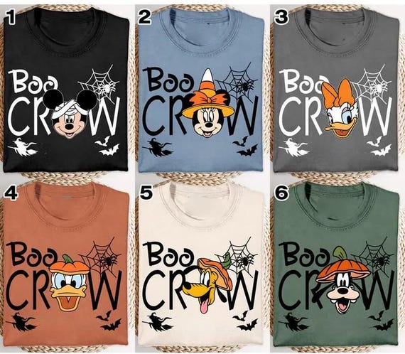 Disney Halloween All Characters Shirts, Mickey And Friends Halloween Shirt, Halloween Party Shirt, Disney Family Halloween Shirts