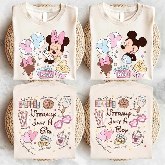 Disney Coquette Bow Literally Just A Girl Shirt, Disneyland Girl's Trip Shirt, Disneyland Mickey Minnie Ears Park Trip Shirt, Magic Kingdom
