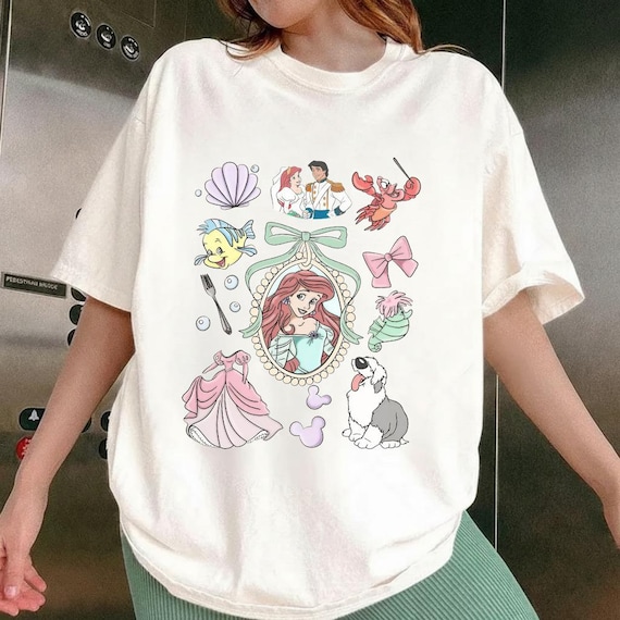 Retro Disney Little Mermaid Shirt, Women's Little Mermaid Ariel Shirt, Ariel Mermaid Shirt, Disney Ariel Shirt, Girls Ariel Mermaid Shirt