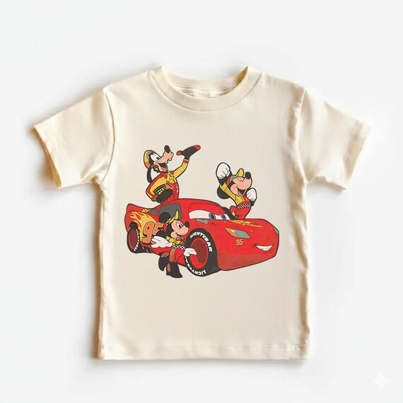 Disney Mickey And Friends Racers Shirt, Mickey Minnie Goofy Lightning McQueen Radiator Springs Shirt, Disneyland Family Trip Shirt