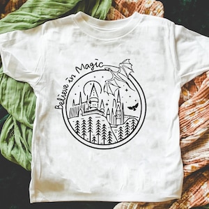 Believe In Magic Shirt, Dragon Shirt, Magical School Tee, Wizarding School Shirt, HP School Tshirt, Wizard School Shirt, Magic Dragon Tshirt