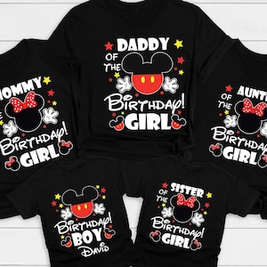 Mickey Birthday Family Shirt, Birthday Disney Family Shirt Birthday Matching Family Shirt, Mickey Birthday Shirt, ,Birthday Boy Family Shirt