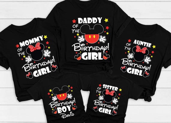 Mickey Birthday Family Shirt, Birthday Disney Family Shirt Birthday Matching Family Shirt, Mickey Birthday Shirt, ,Birthday Boy Family Shirt