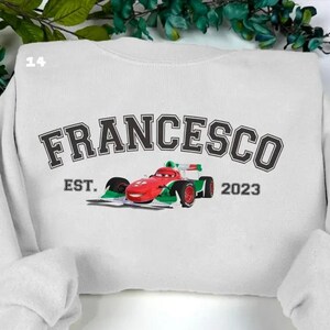 Lightning McQueen & Tow Mater Sweatshirt, Disney Pixar Cars Sweater, Matching Family Hoodie, Disneyland Vacation Sweatshirt image 4