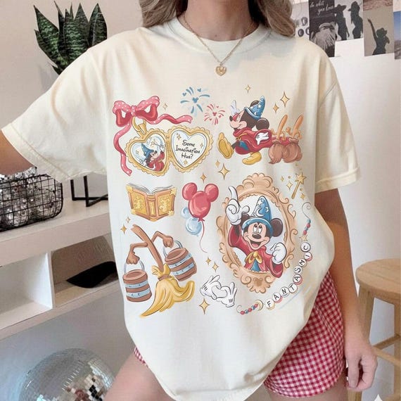Disney Sorcerer Mickey T-Shirt, Fantasia Disney Shirt, Walt Disney World Magical Shirt, Fantasmic Show Shirt, Disney Parks Trip Tee