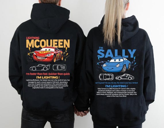 Mcqueen and Friends Sweatshirts And Shirt, Cars Mcqueen x Sally Sweatshirt And Shirt, Trending Crewneck, Couple Shirt,Gift For Friends Shirt