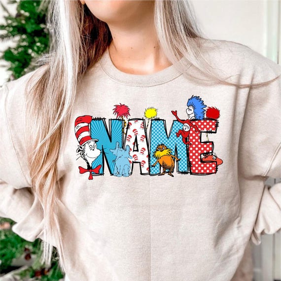Dr.Seuss Custom Name Shirt, Reading Day T-shirt, Read Across Shirt, Cat In The Hat Kids Toddler Adult Shirt,Reading Week Matching Shirt