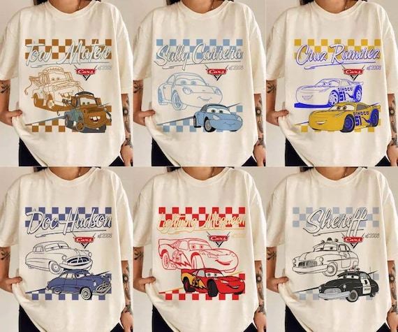 Disney Cars T-shirt, Pixar Lightning McQueen Tee, Tow Mater Sweatshirt, Sally Carrera Tee, Disney Family Trip Shirt, Disneyland Vacation Tee
