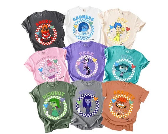 Disney Inside Out Checkered Shirt, Today Is A Core Memory Day Shirt, Pixar Inside Out Shirt, Disney Family Vacation Tee, Joy Sadness Anger