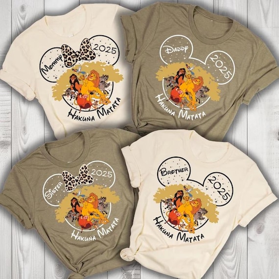 Hakuna Matata Shirt, Family Vacation, Custom Animal Kingdom 2025, Disney Lion King, Animal Kingdom Hakuna Matata, Disney Animal Kingdom