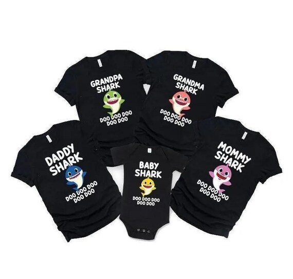 Baby Shark Custom Shirt, Custom Baby Shark, Baby Shark Birthday Shirt, Baby Shark Birthday Outfit, Family Shark Shirt, Baby Shark Family