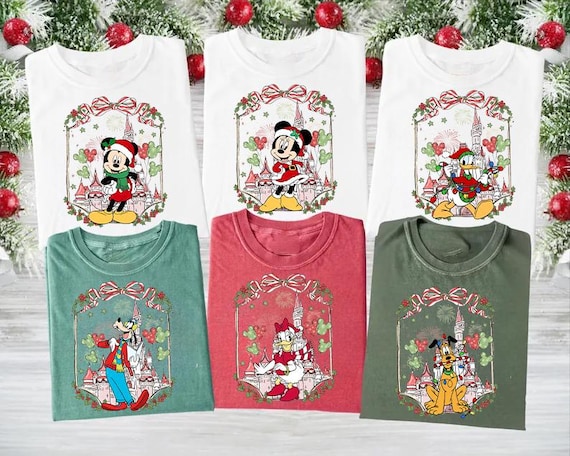 Disney Mickey and Minnie Mouse Christmas Lights T-Shirt, Mickey's Couple Very Merry Xmas Party Sweatshirt, Disneyland Vacation Gift