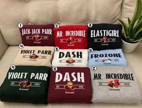 The Incredibles Family Shirt,The Incredibles Character Shirt,The Incredibles Birthday Party Shirt,The Incredibles Custom Shirt
