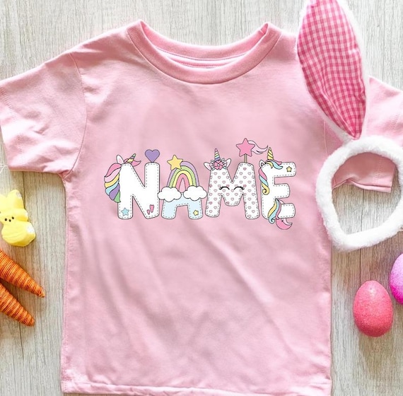 Rainbow Costum Name Unicorn Birthday Shirt,Pastel Unicorn Birthday Shirt,Unicorn Shirt,Rainbow Shirt,Rainbow Unicorn Birthday Girl Shirt