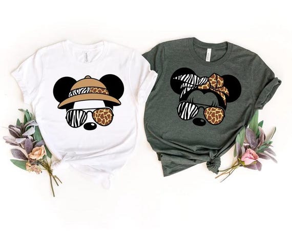 Animal Kingdom Safari Couple Shirts, Disney Mickey Minnie Safari Mode, Couple Shirt, Disney Safari Couple Shirts, Disney Couple Gift Tees