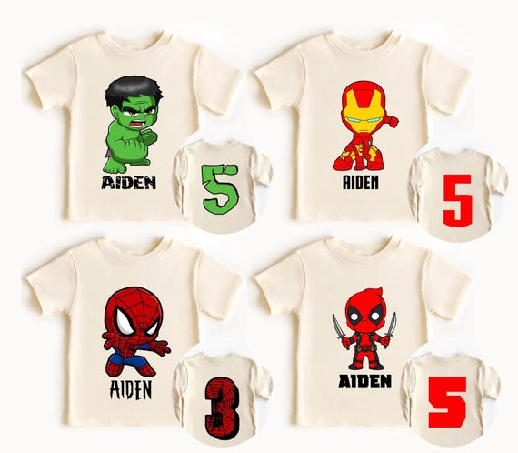 Disney Superhero Squad Symbol Group Matching Shirt, Avenger Family Mickey Ear Matching Shirt, Personalized All Superhero Team Party Theme