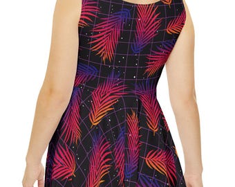 Women's P.I. Magnum Skater Dress Retro Vintage  80s 1980s Movies Tom Selleck Gift Ladies Christmas Present Skirt Tank