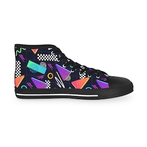 Men&#39;s Retro 80s Trapper Design High Top Sneakers Retro Vintage 1980s  1990s Tennis Shoes Keeper Gift Holiday
