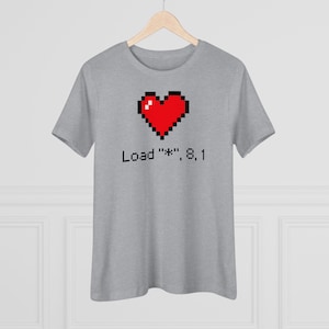 Women&#39;s Commodore C64 Love Softstyle Tee T-Shirt Retro Vintage Gamer Gift Ladies 1980s 80s Valentines