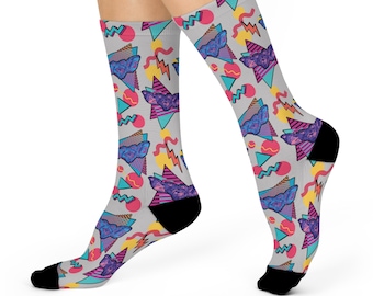 Neon Gremlin One-size Fits Most Crew Socks 80s 1980s Movies Retro Vintage Mens Ladies Womens Gift Gizmo Mogwai