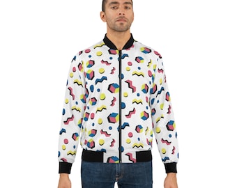Men's 80s Memphis Design Bomber Jacket