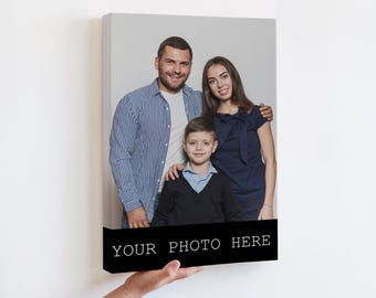 Custom  Photo Canvas Print Gift For Grandmother Personalized Family Wall Art House Warming Gift Picture to Canvas For Parents Home Decor