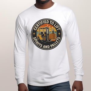 Lustiges Gabelstabler Fahrer T-Shirt: Retro Lagerfahrer Geschenk