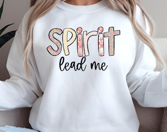 Floral Patchwork Christian Sweatshirt, Retro Faith-Inspired Apparel