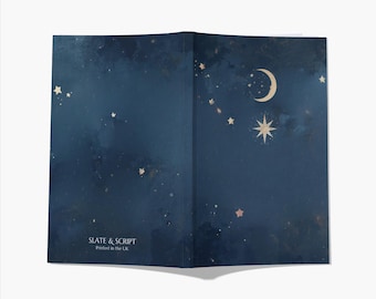 Celestial 'North Star' 80 page A5 notebook by Slate and Script