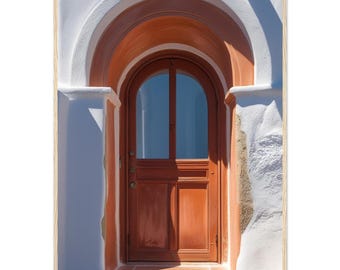 Slate and Script 'Terracotta Door' Mounted Framed Print