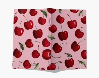 Abundance 'Cherries' 80 page A5 notebook by Slate and Script