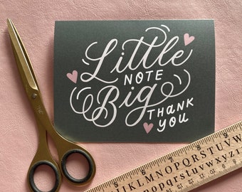 Little Note Big Thanks Greeting Card