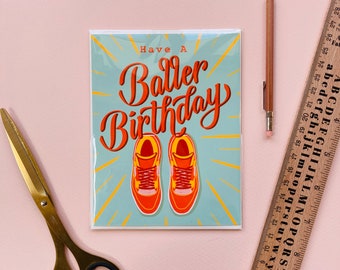 Baller Birthday Card