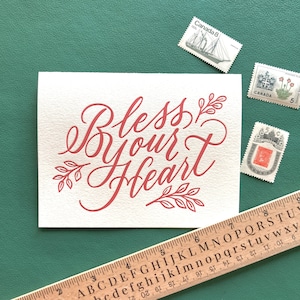 Donnez votre cœur Letterpress Carte de vœux