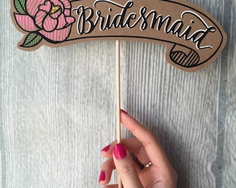 Handcrafted Bridesmaid Posecard™ 1 piece