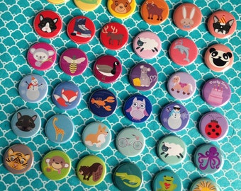 Your CHOICE of 3 Magnets with original illustrations by Doris Wai