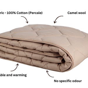 Luxurious camel wool blanket, 100% natural and organic, soft and breathable, hypoallergenic, ideal for winter or year-round use, perfect as a bedspread, sofa throw, or housewarming gift, sustainable and eco-friendly, OEKO-TEX certified, Best gift
