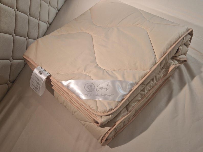 Luxurious camel wool blanket, 100% natural and organic, soft and breathable, hypoallergenic, ideal for winter or year-round use, perfect as a bedspread, sofa throw, or housewarming gift, sustainable and eco-friendly, OEKO-TEX certified, Best gift