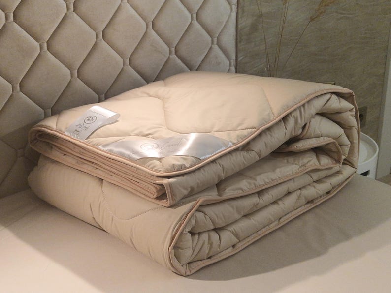 Luxurious camel wool blanket, 100% natural and organic, soft and breathable, hypoallergenic, ideal for winter or year-round use, perfect as a bedspread, sofa throw, or housewarming gift, sustainable and eco-friendly, OEKO-TEX certified, Best gift